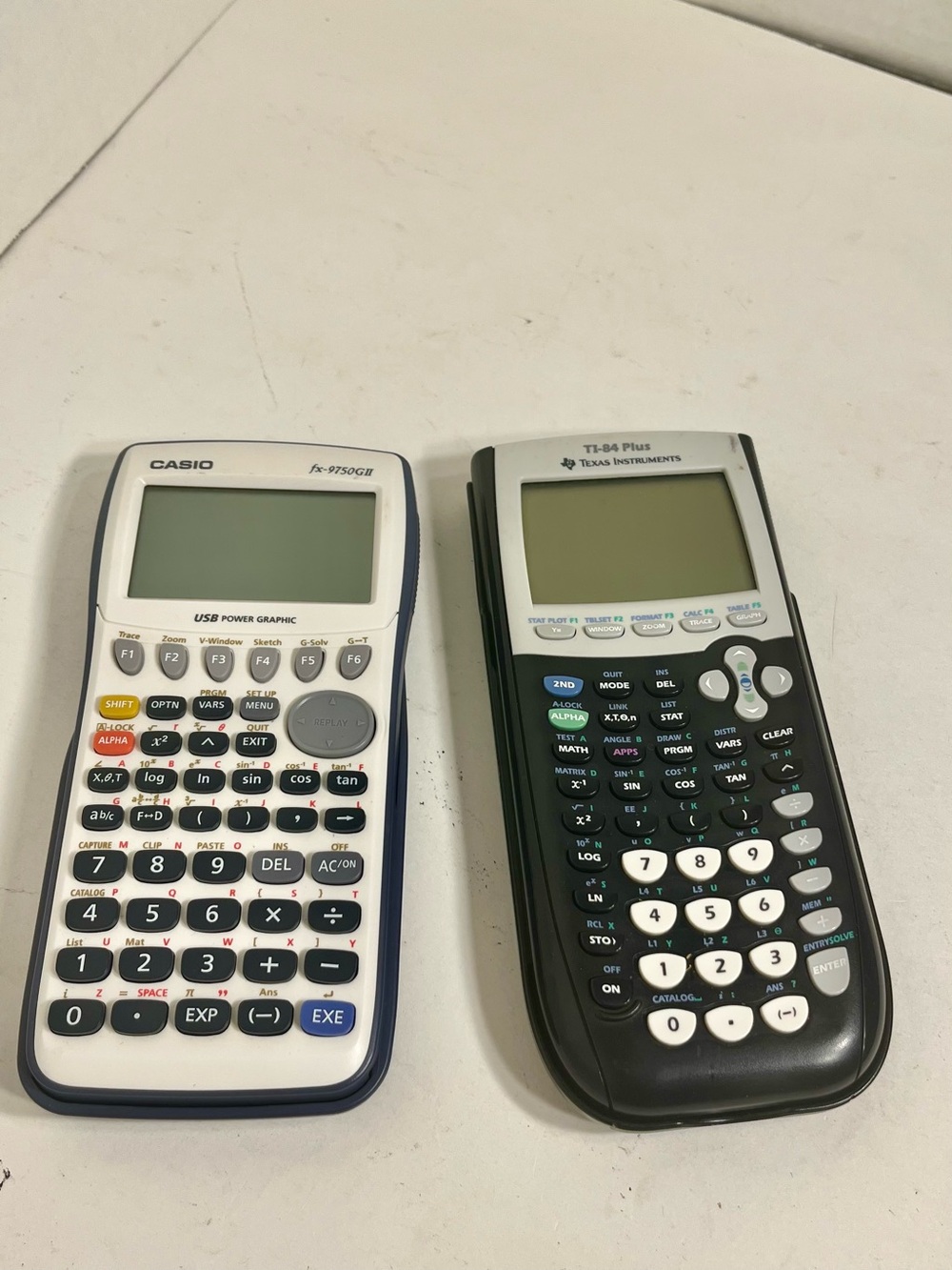 Electronics Bundle - Casio & Texas Instruments TI-84 Plus Calculators w/Cases